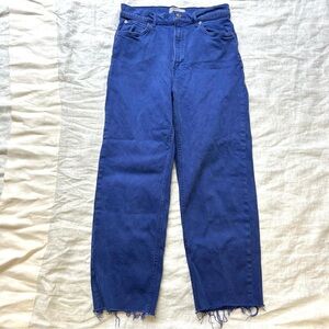 Everlane way high Jean in blue raw hem size 29 tall